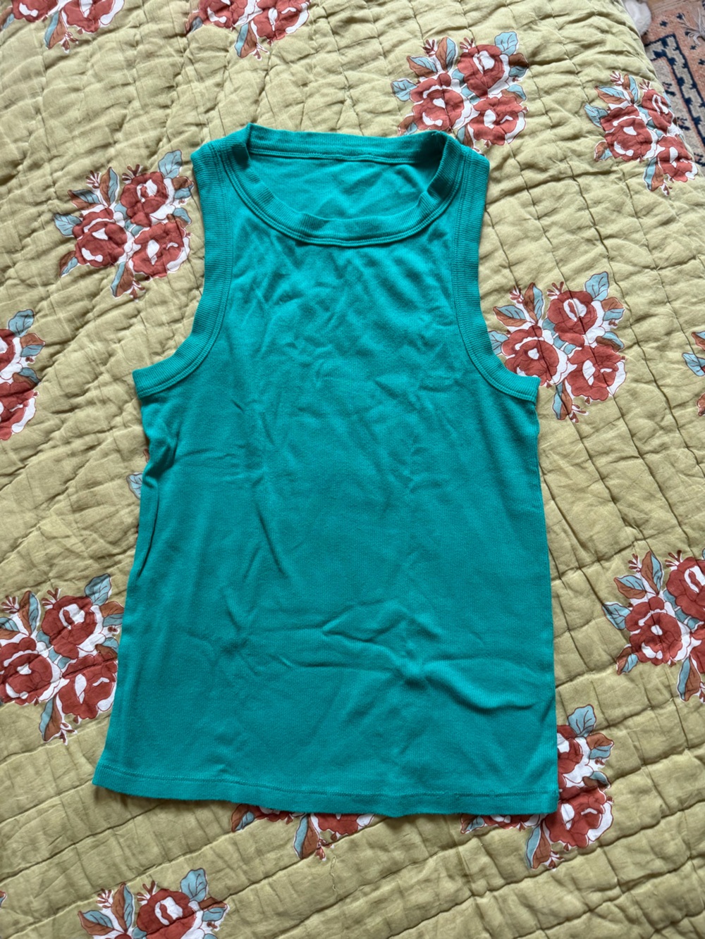 WORN ON SURVIVOR S48 Women's Teal Tank Top - Medium